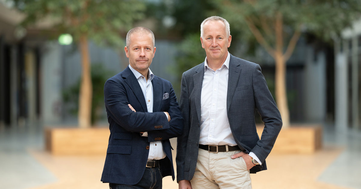 Dieter Sand och Henrik Moren CEO Dieter Sand och CFO Henrik Moren Arlandastad Group