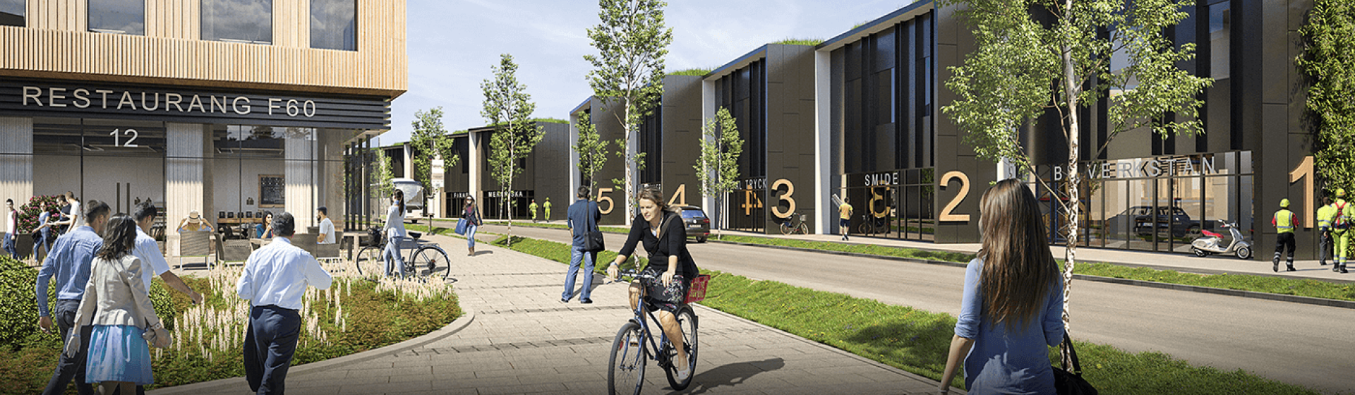 Vision of F60 businesspark in Arlandastad